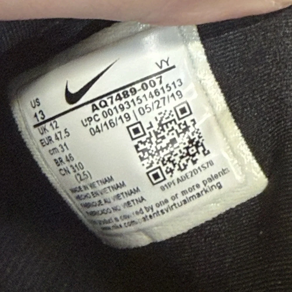 Men's Size 13 Nike Metcon Sports Training Shoe Black/White